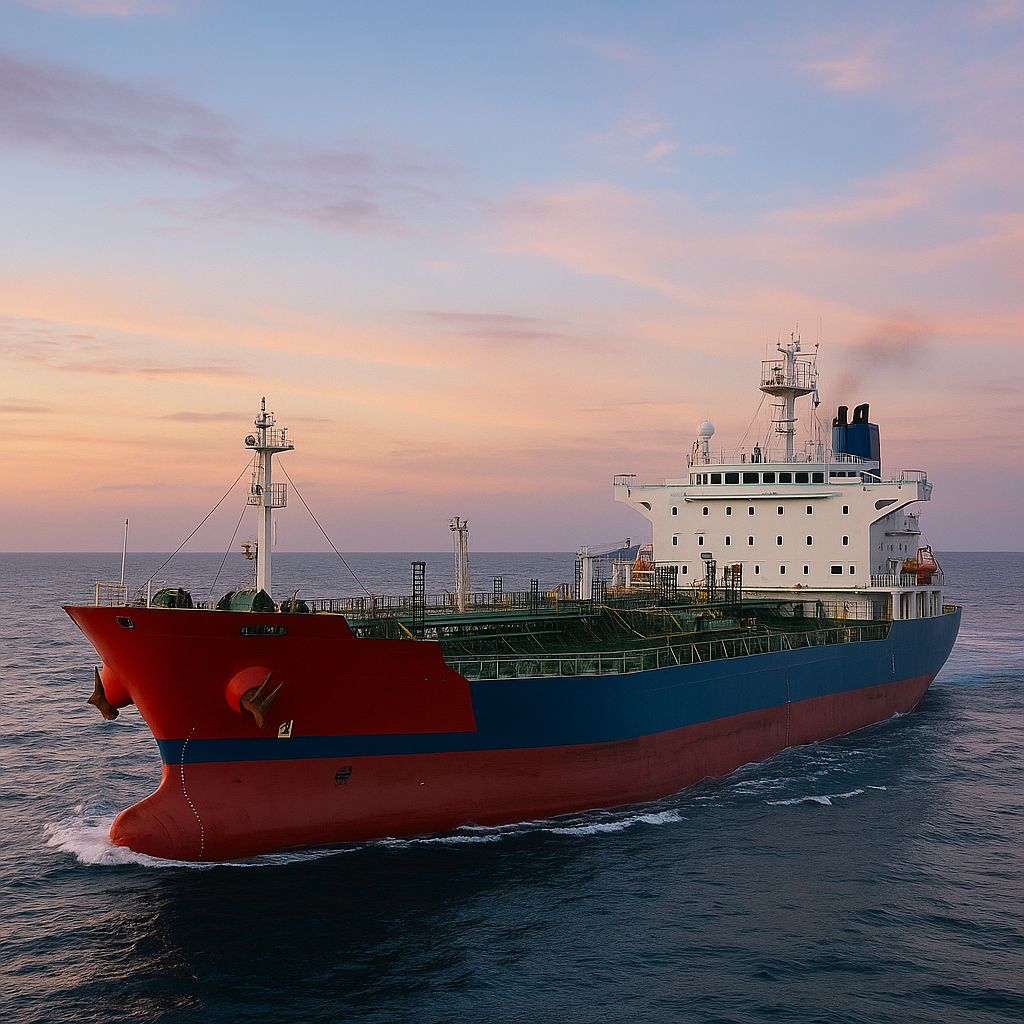 Fueling a large ship